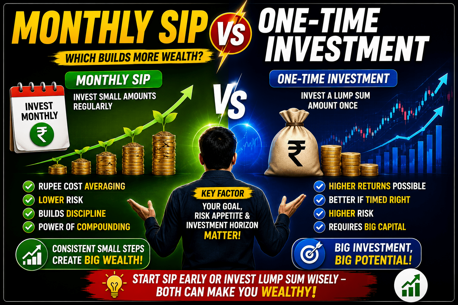 Monthly SIP vs One-Time Investment